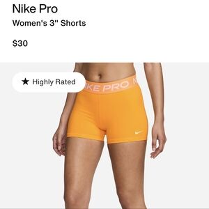 Nike pro shorts